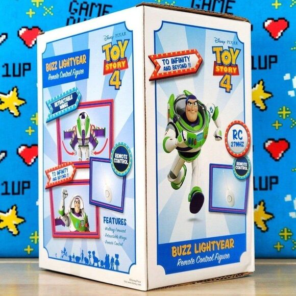 Disney Pixar Toy Story 4 Buzz Lightyear RC 27Mhz Remote Control Figure New - Picture 3 of 8